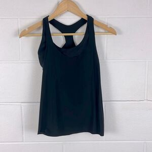 Athleta Black Sleeveless Racerback Tank Top